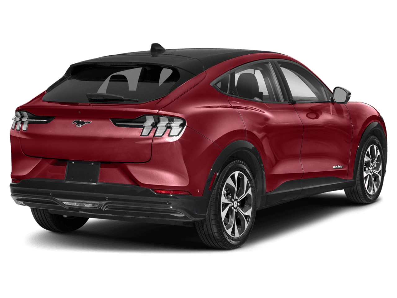 2021 Ford Mustang Mach-E Premium - Rear 3/4, facing to the right
