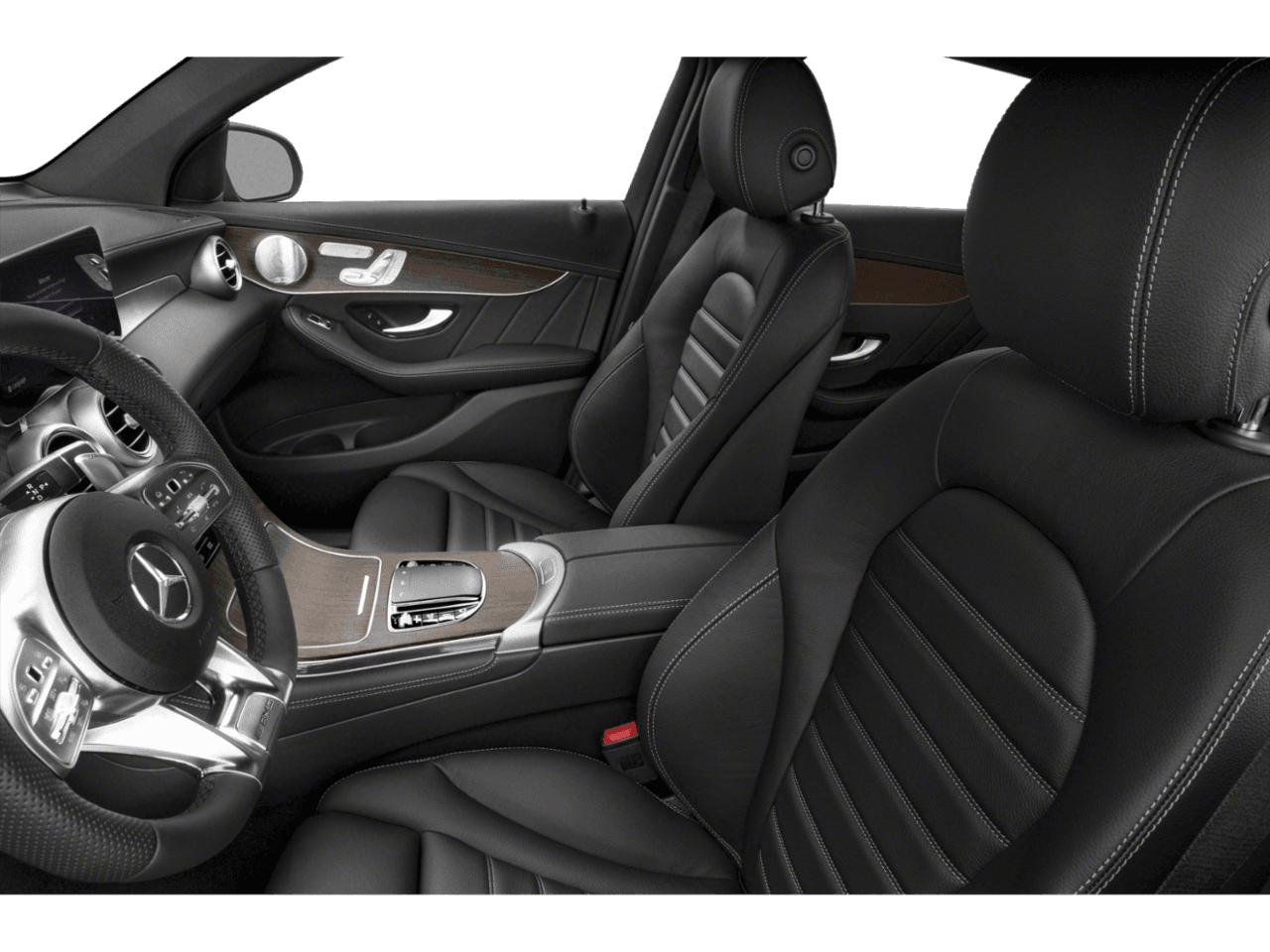 2021 Mercedes-Benz GLC AMG GLC 43 - Interior Driver's Side with Door Open, Front Seat Feature