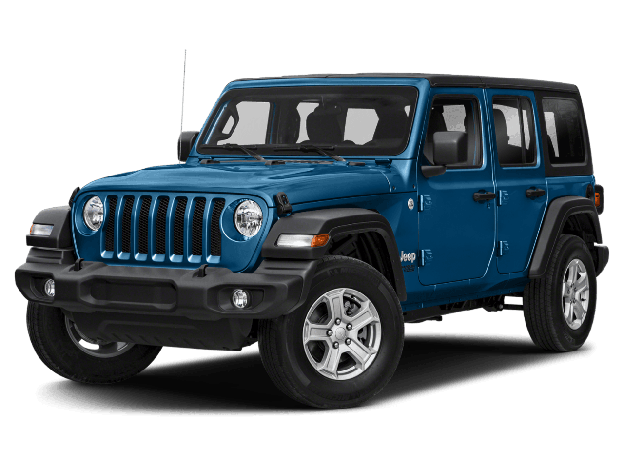 2021 Jeep Wrangler Unlimited Freedom - Front 3/4, facing to the left