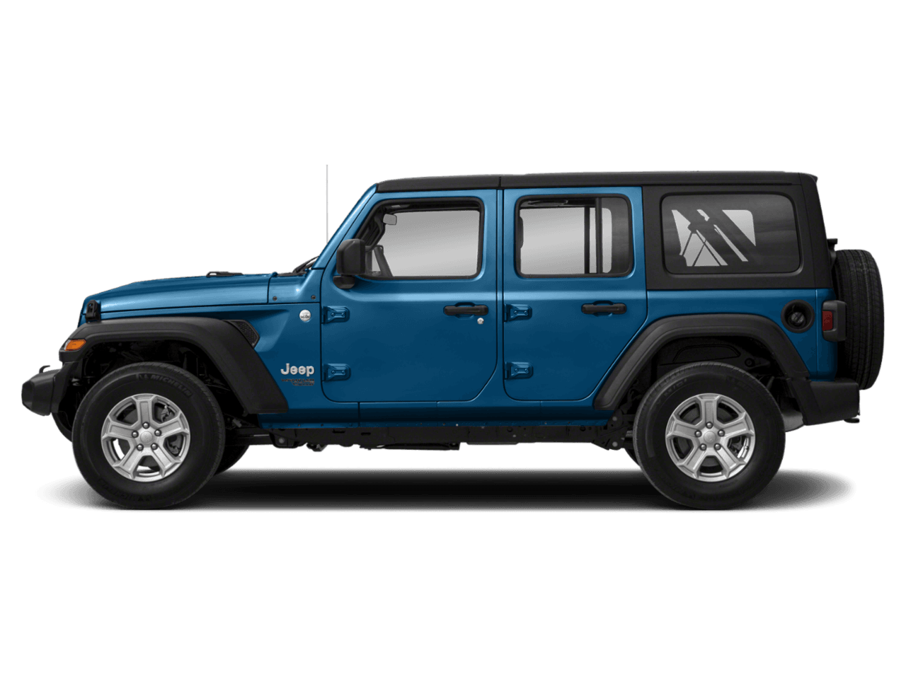 2021 Jeep Wrangler Unlimited Freedom - Profile, facing to the left