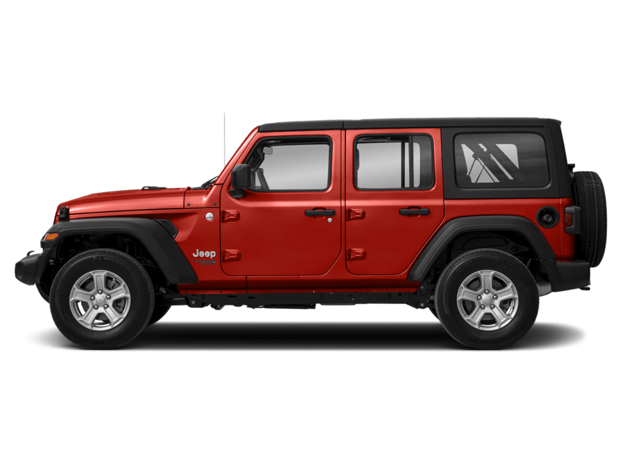 2021 Jeep Wrangler Unlimited Freedom - Profile, facing to the left