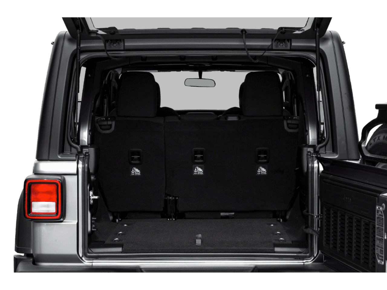 2021 Jeep Wrangler Unlimited Willys Sport - Interior Trunk with Hatch Open Feature