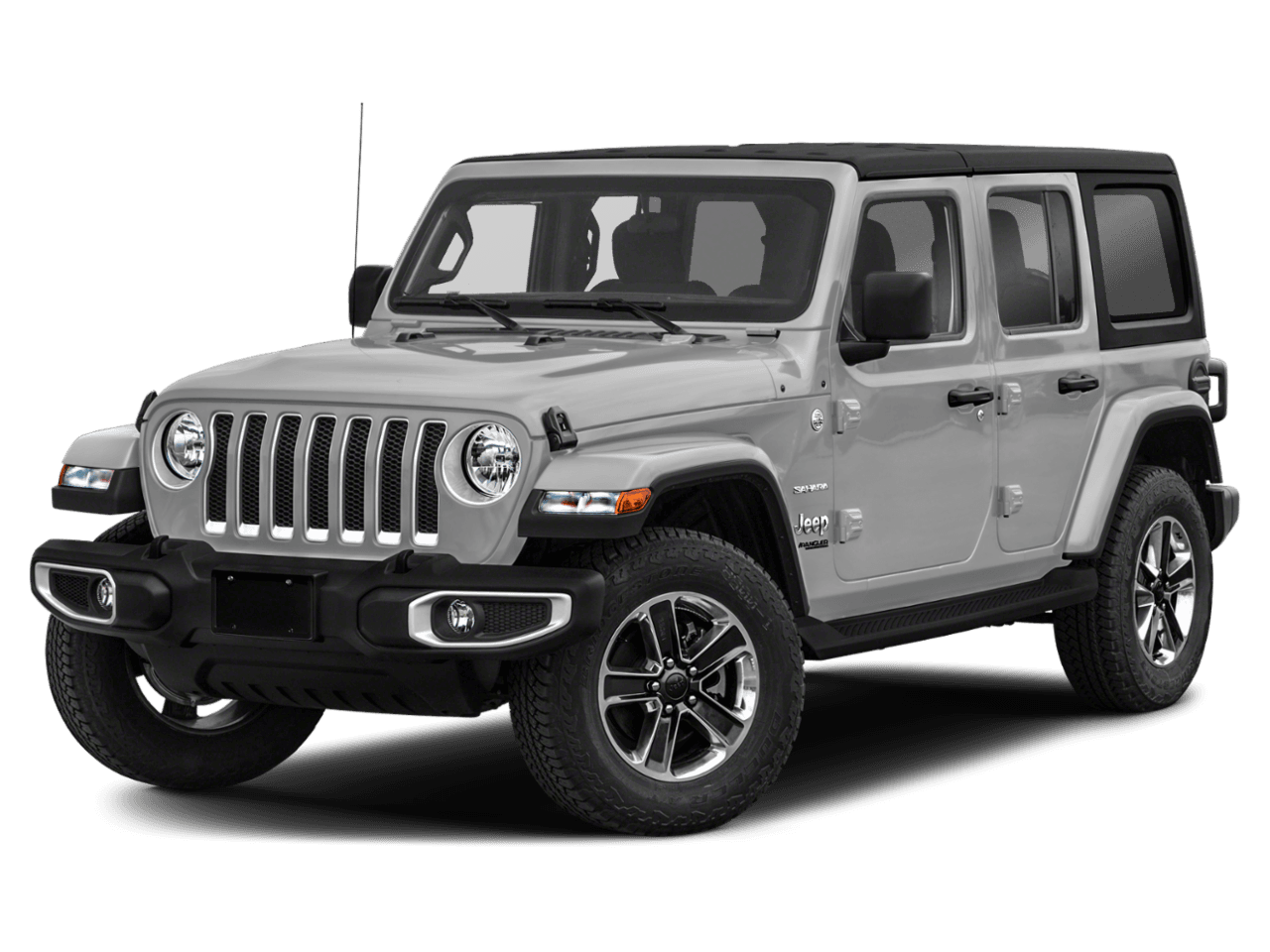 2021 Jeep Wrangler Unlimited Sahara - Front 3/4, facing to the left
