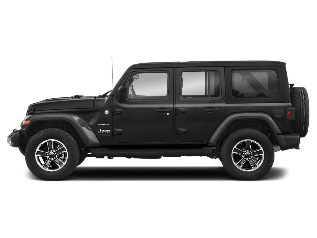 2021 Jeep Wrangler Unlimited Sahara - Profile, facing to the left