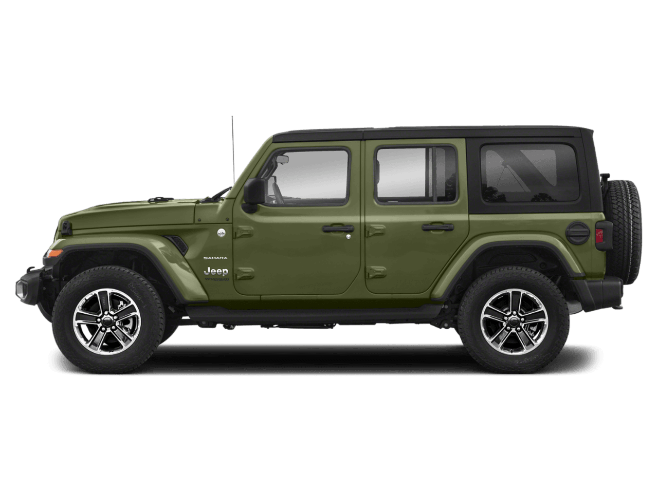 2021 Jeep Wrangler Unlimited Sahara - Profile, facing to the left
