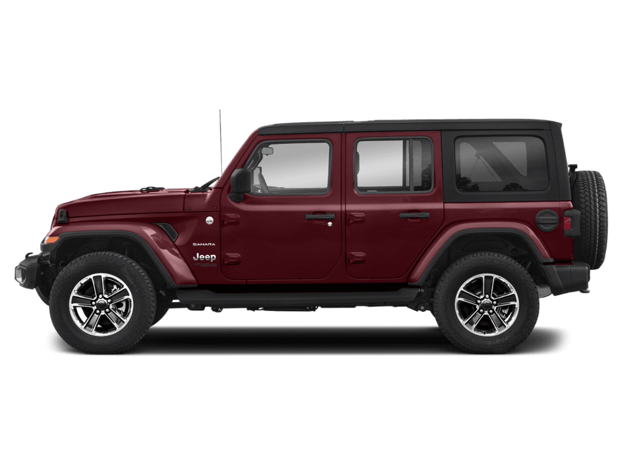 2021 Jeep Wrangler Unlimited Sahara - Profile, facing to the left