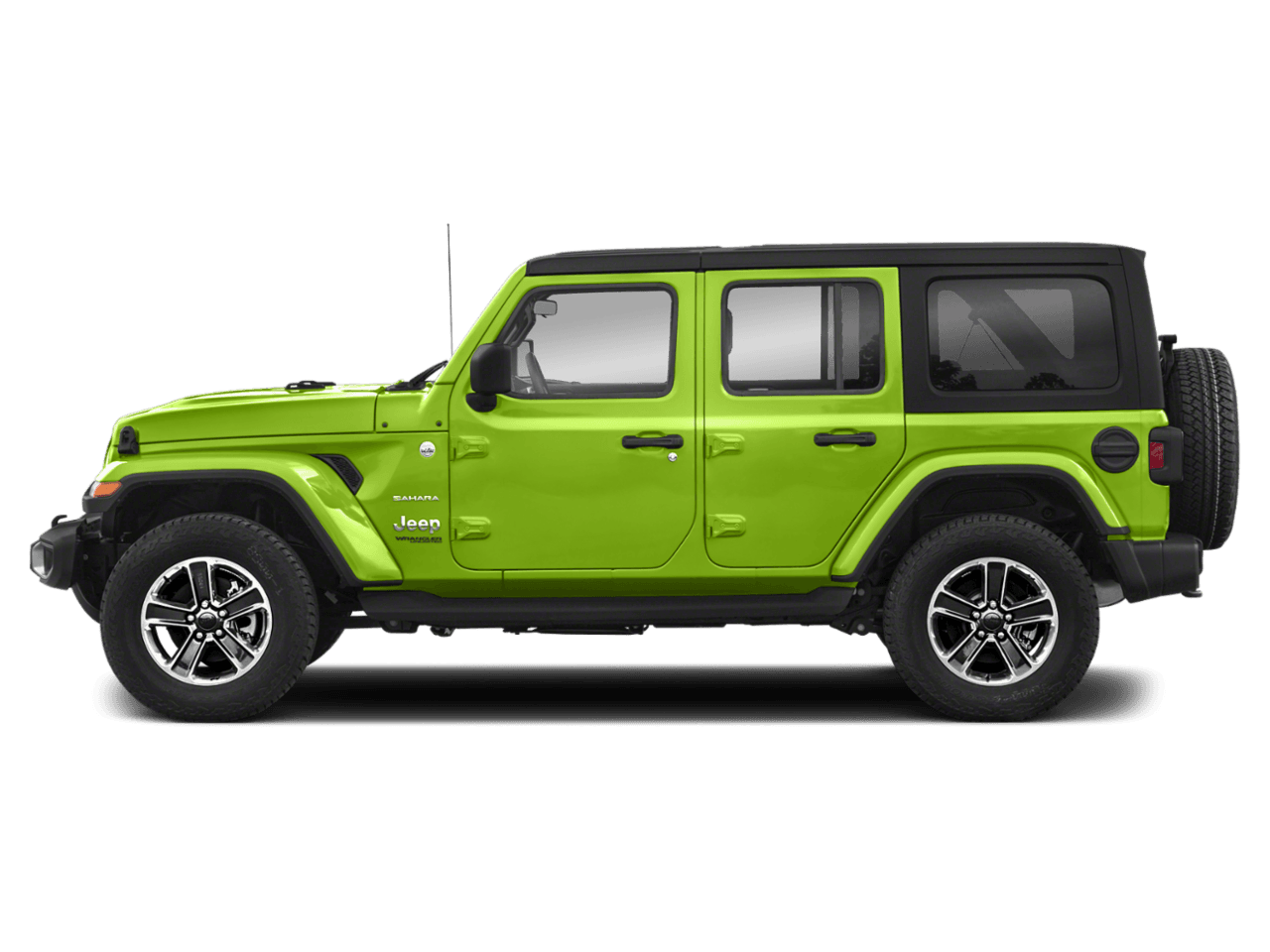 2021 Jeep Wrangler Unlimited Sahara - Profile, facing to the left