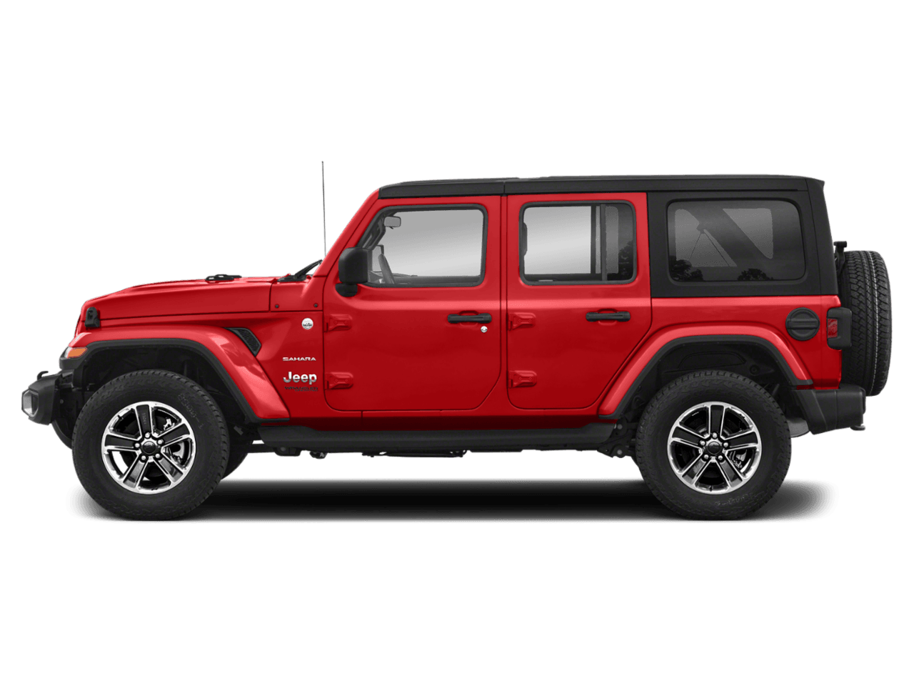 2021 Jeep Wrangler Unlimited Sahara - Profile, facing to the left