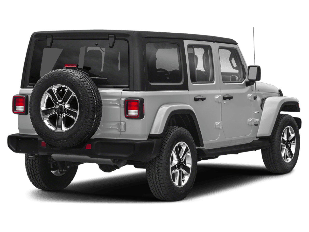 2021 Jeep Wrangler Unlimited Sahara - Rear 3/4, facing to the right