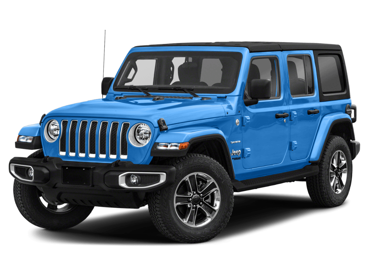 2021 Jeep Wrangler Unlimited Sahara High Altitude - Front 3/4, facing to the left