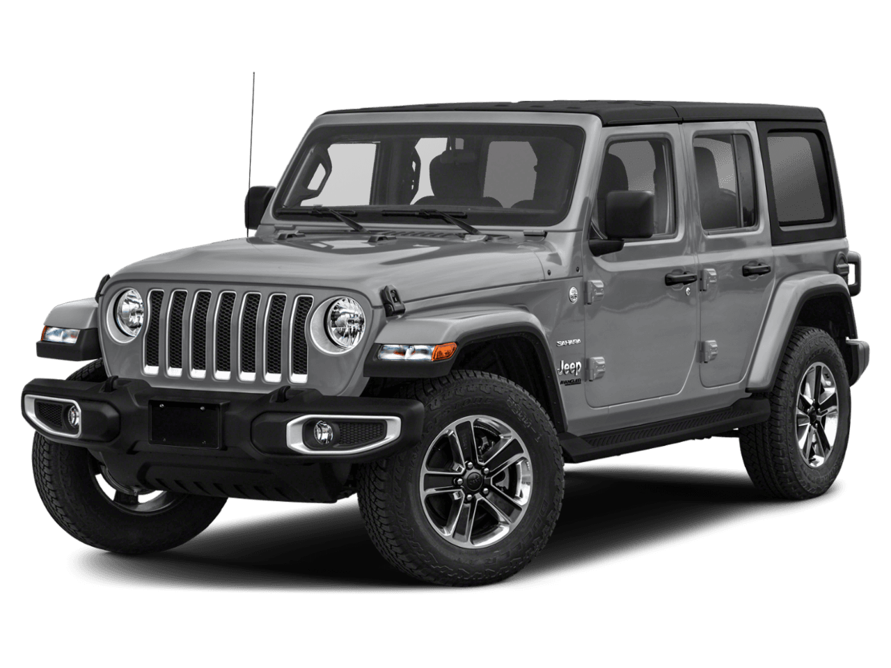 2021 Jeep Wrangler Unlimited Sahara High Altitude - Front 3/4, facing to the left