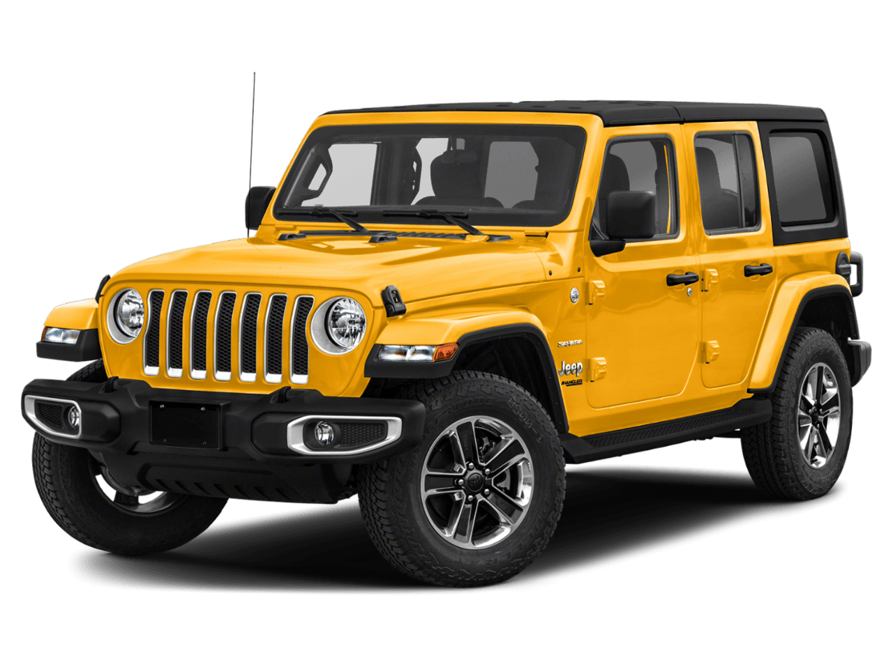 2021 Jeep Wrangler Unlimited Sahara High Altitude - Front 3/4, facing to the left