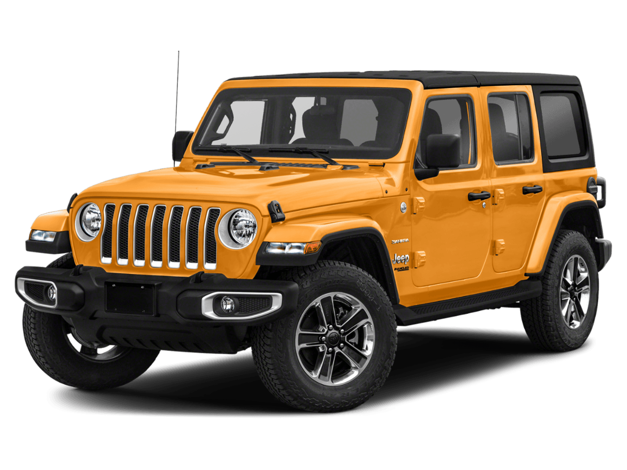 2021 Jeep Wrangler Unlimited Sahara High Altitude - Front 3/4, facing to the left