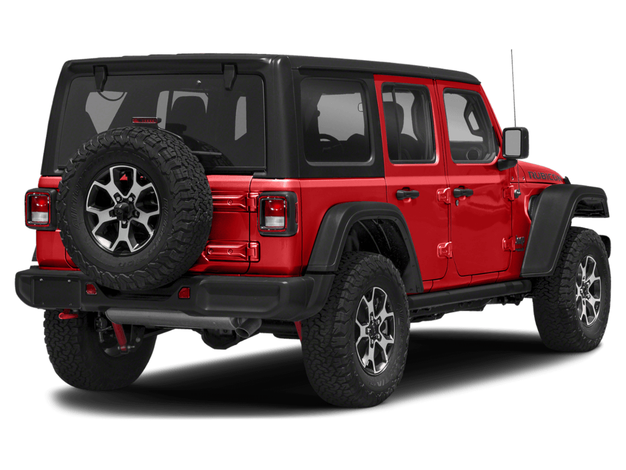 2021 Jeep Wrangler Unlimited Rubicon - Rear 3/4, facing to the right