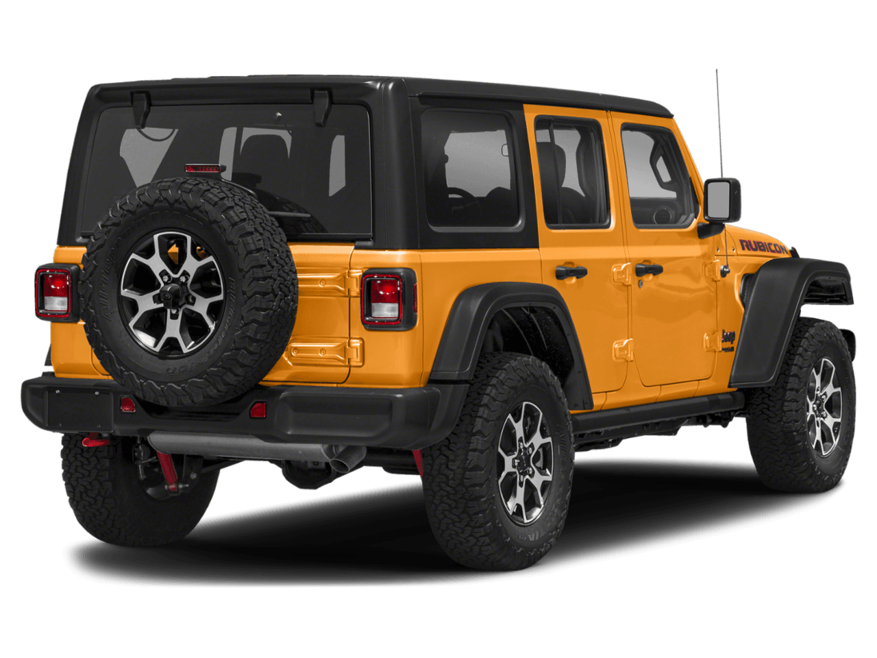 2021 Jeep Wrangler Unlimited Rubicon - Rear 3/4, facing to the right