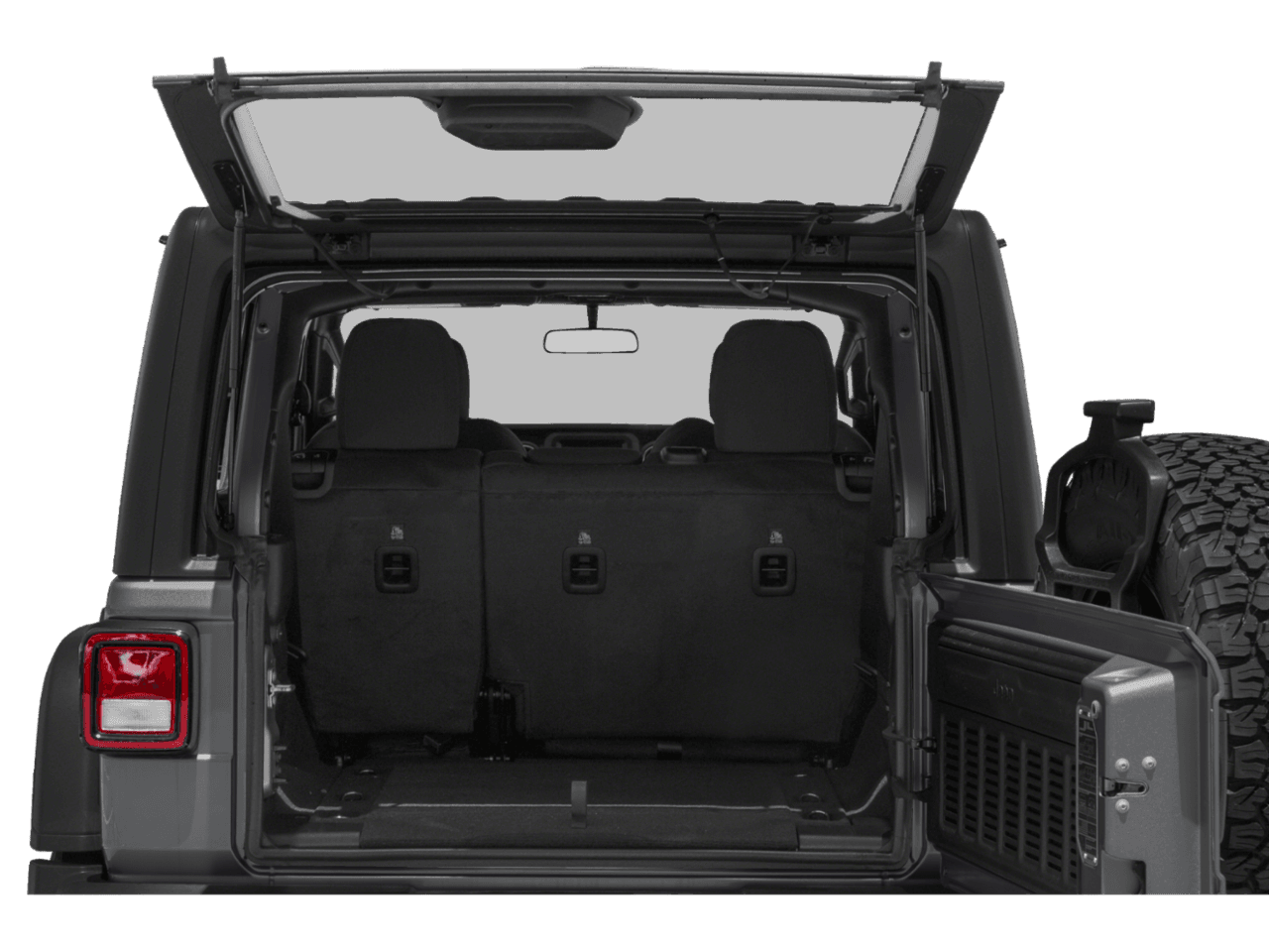 2021 Jeep Wrangler Unlimited Rubicon - Interior Trunk with Hatch Open Feature