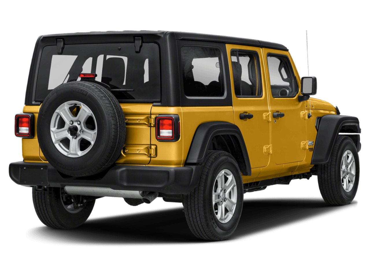 2021 Jeep Wrangler Unlimited 80th Anniversary - Rear 3/4, facing to the right