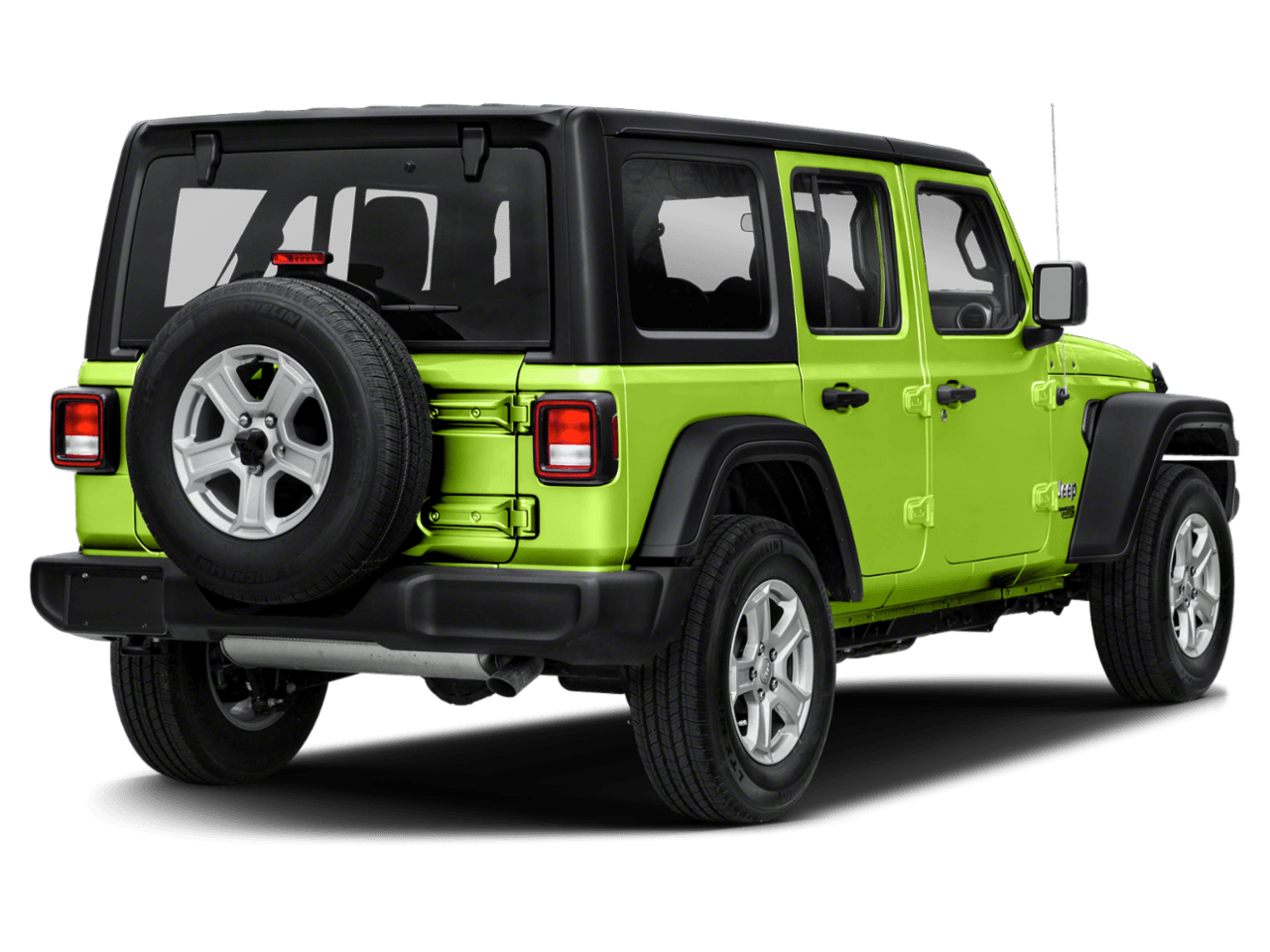 2021 Jeep Wrangler Unlimited Islander - Rear 3/4, facing to the right