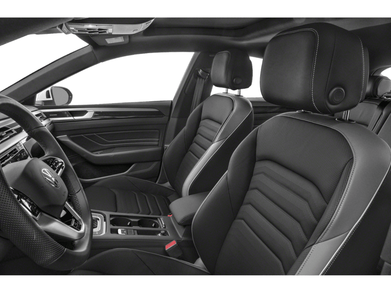 2021 Volkswagen Arteon SEL R-Line - Interior Driver's Side with Door Open, Front Seat Feature