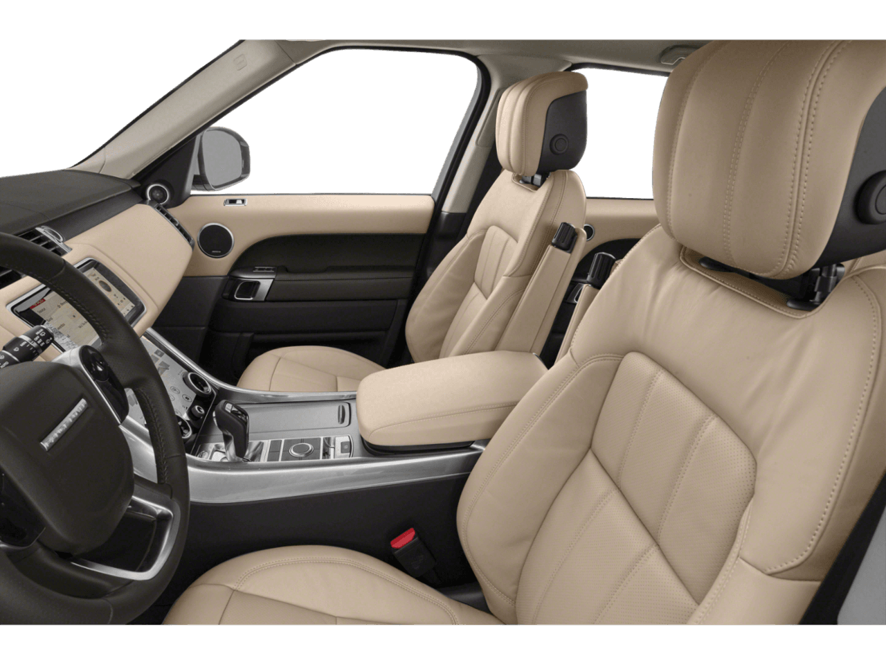 2021 Land Rover Range Rover Sport HST - Interior Driver's Side with Door Open, Front Seat Feature