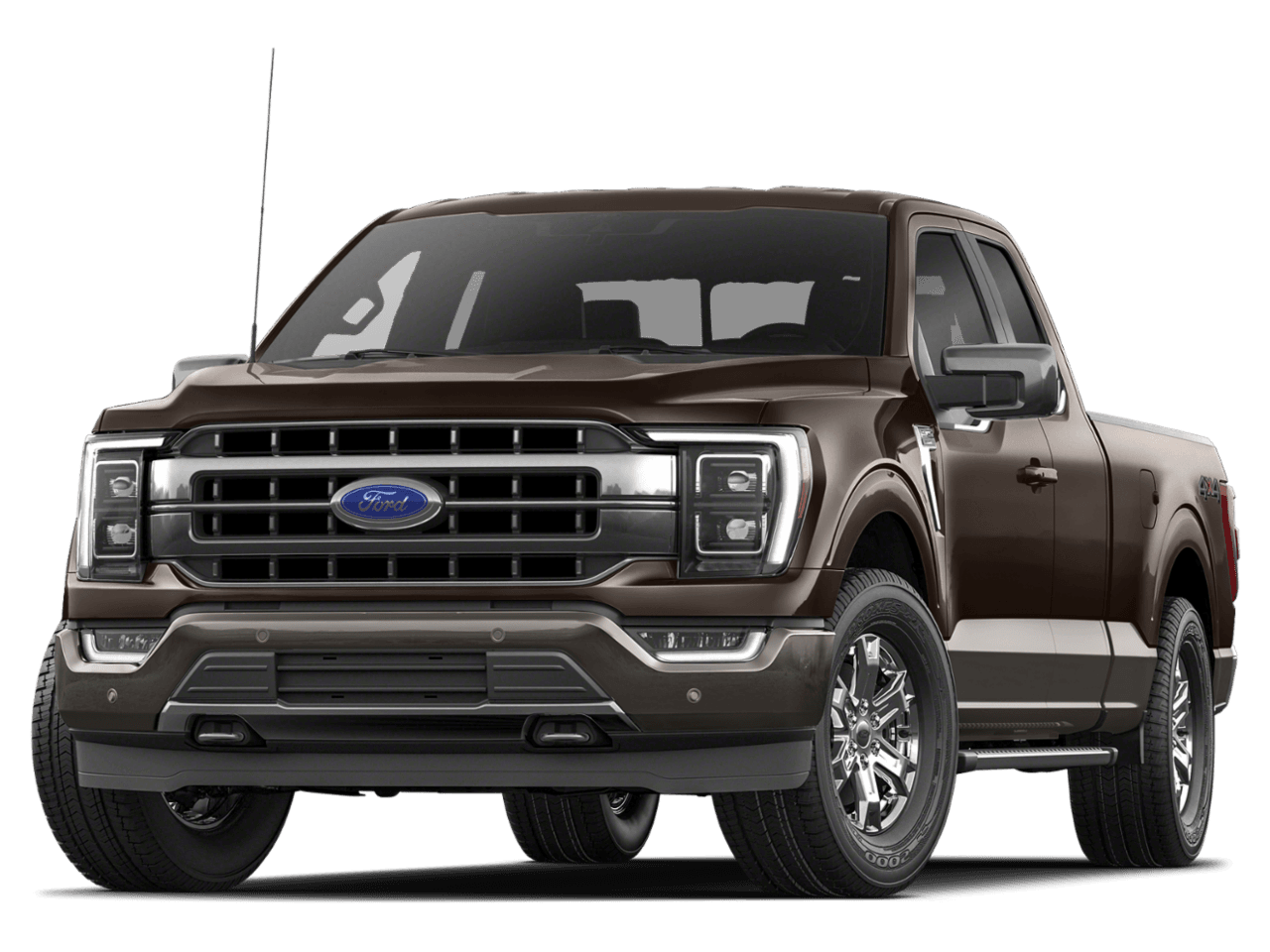 2021 Ford F-150 LARIAT - Front 3/4, facing to the left