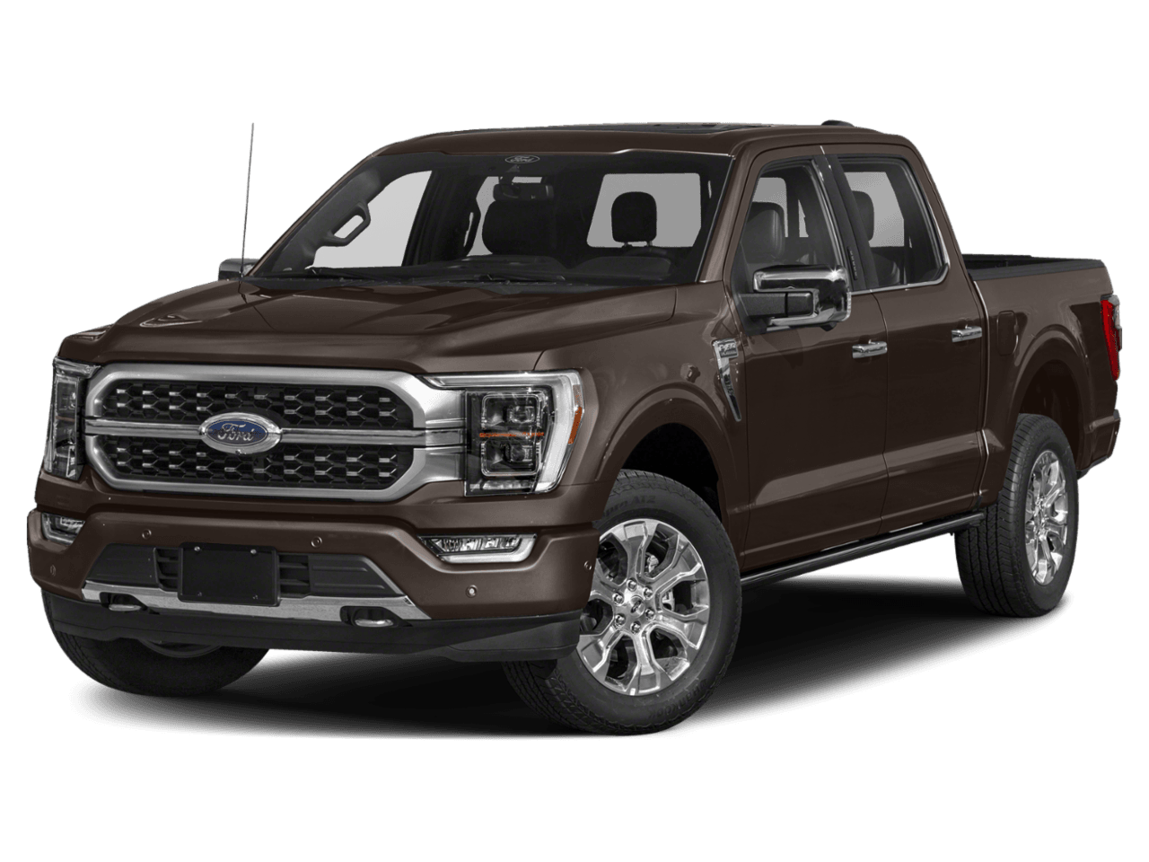 2021 Ford F-150 Platinum - Front 3/4, facing to the left