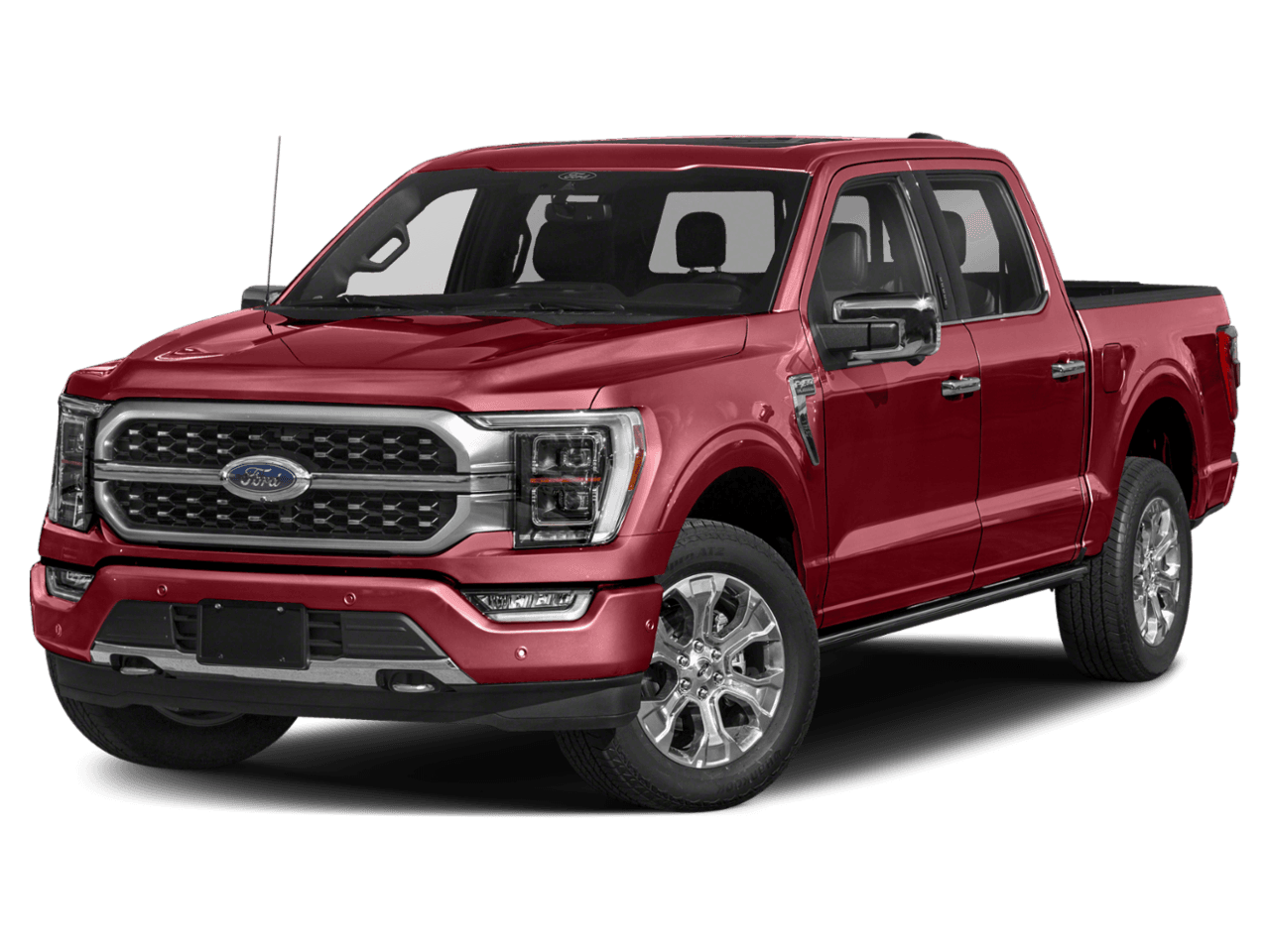 2021 Ford F-150 Platinum - Front 3/4, facing to the left