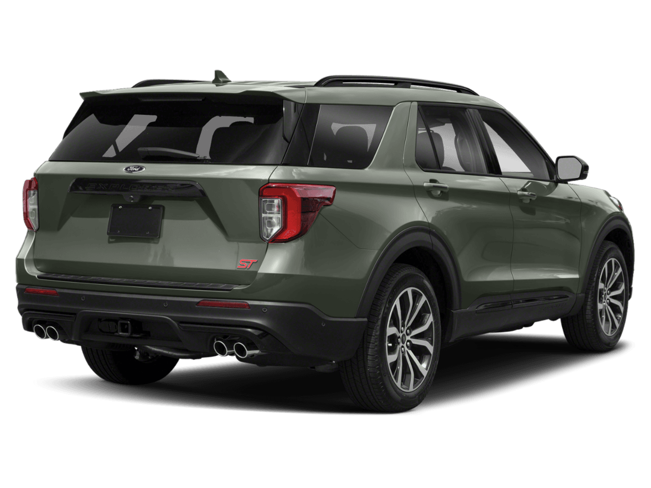 2021 Ford Explorer ST - Rear 3/4, facing to the right