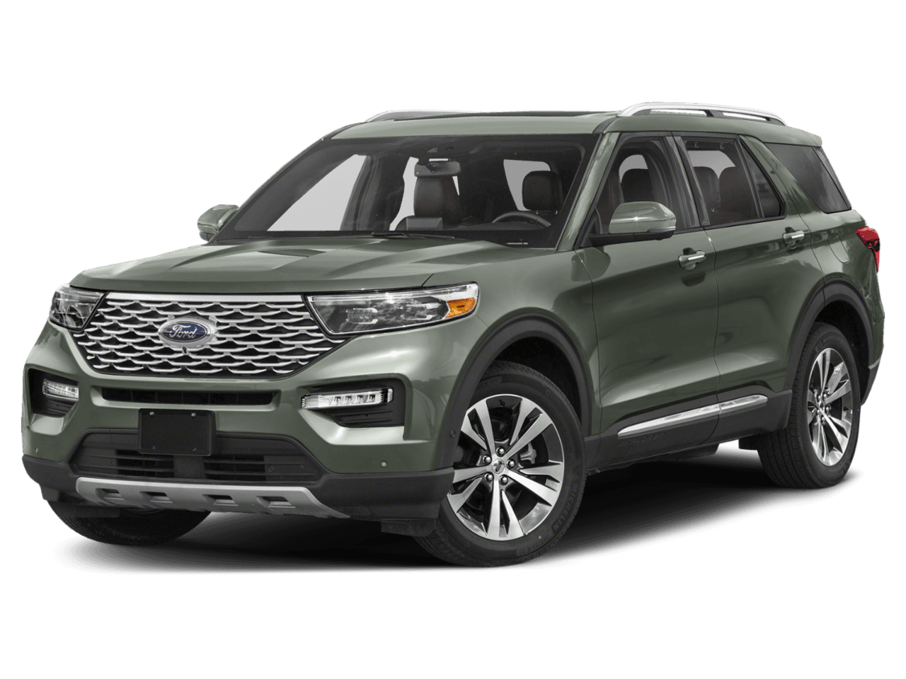 2021 Ford Explorer Platinum - Front 3/4, facing to the left