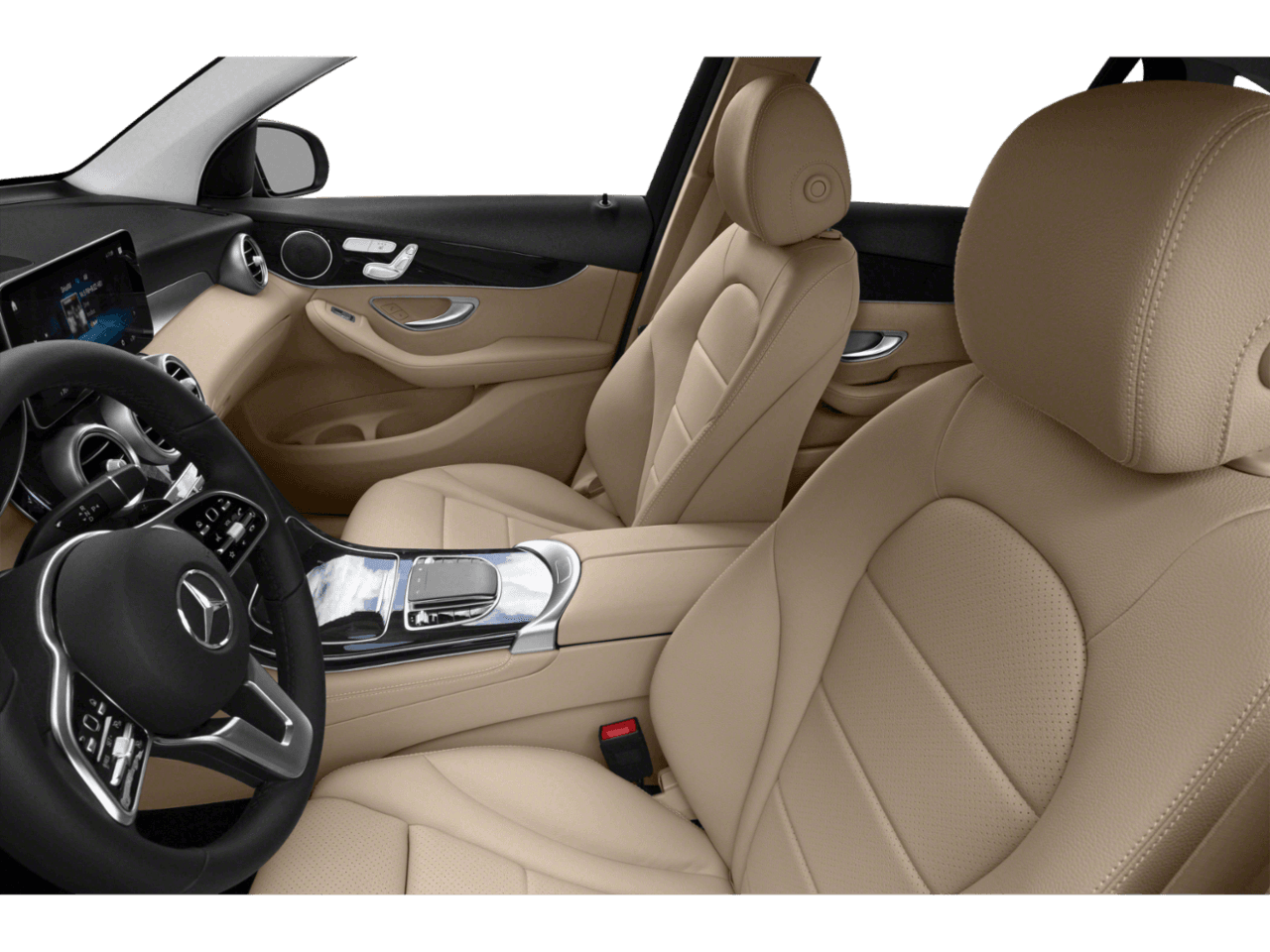 2021 Mercedes-Benz GLC GLC 300 - Interior Driver's Side with Door Open, Front Seat Feature