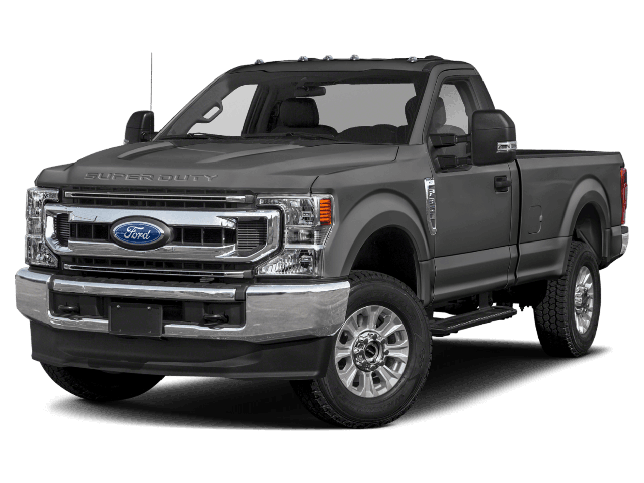 2021 Ford Super Duty F-350 DRW XLT 4WD Reg Cab 8' Box - Front 3/4, facing to the left