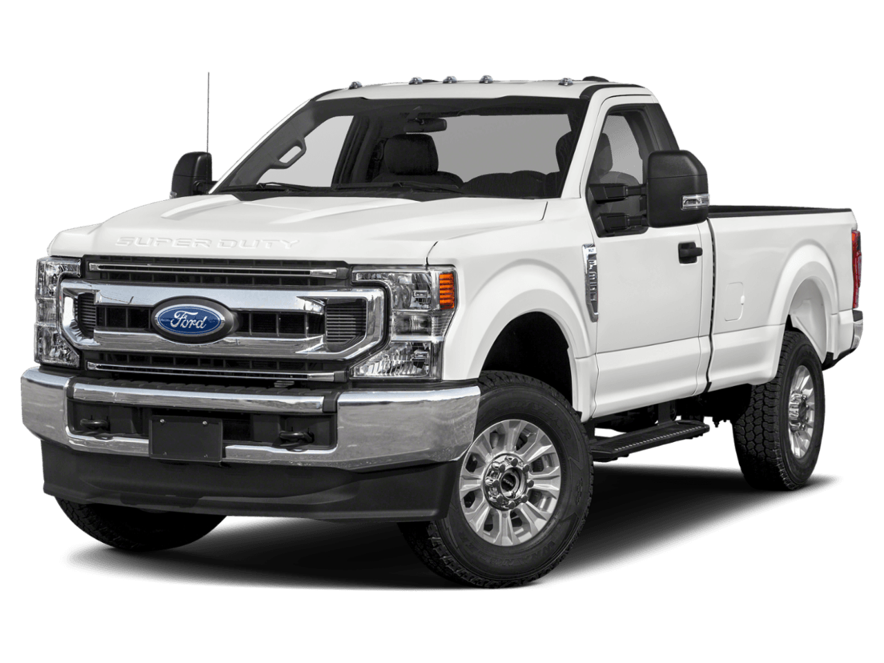 2021 Ford Super Duty F-350 DRW XLT 4WD Reg Cab 8' Box - Front 3/4, facing to the left