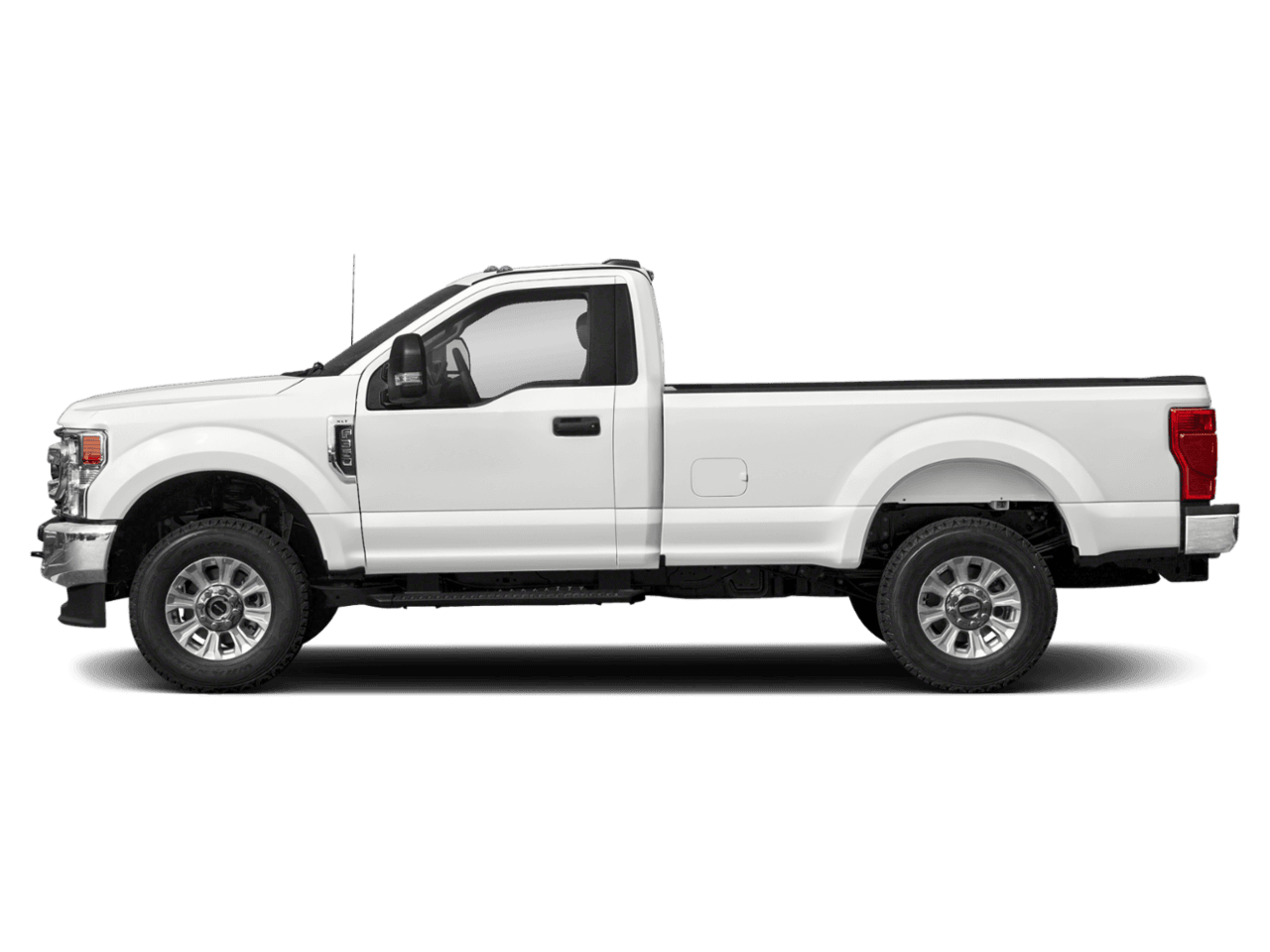2021 Ford Super Duty F-350 DRW XLT 4WD Reg Cab 8' Box - Profile, facing to the left