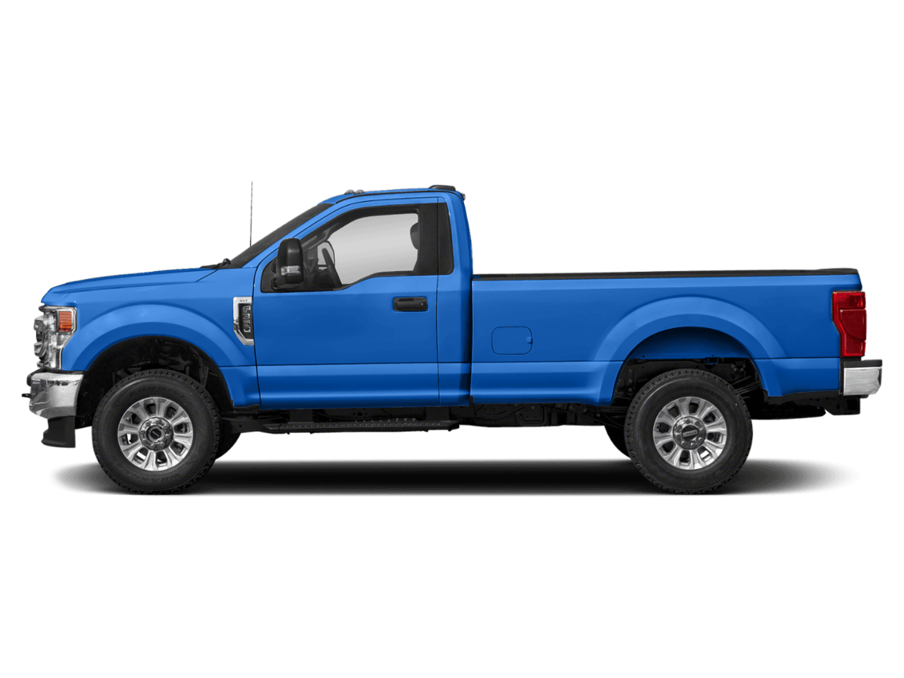 2021 Ford Super Duty F-350 DRW XLT 4WD Reg Cab 8' Box - Profile, facing to the left