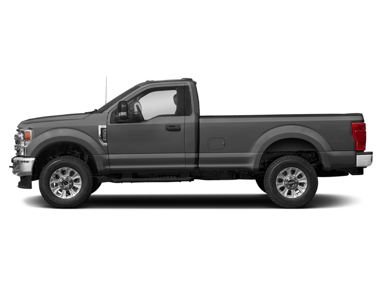 2021 Ford Super Duty F-350 DRW XLT 4WD Reg Cab 8' Box - Profile, facing to the left