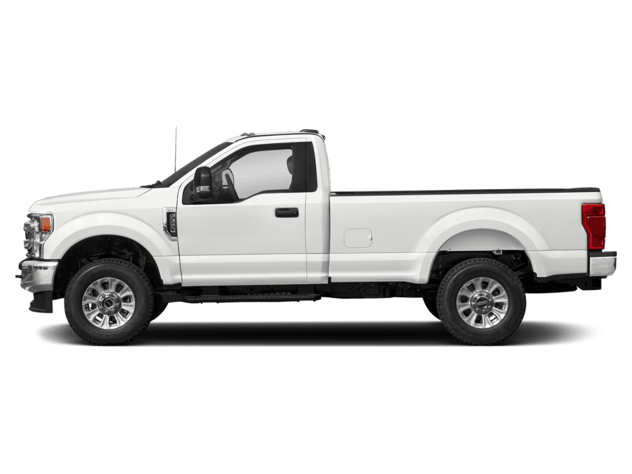 2021 Ford Super Duty F-350 DRW XLT 4WD Reg Cab 8' Box - Profile, facing to the left