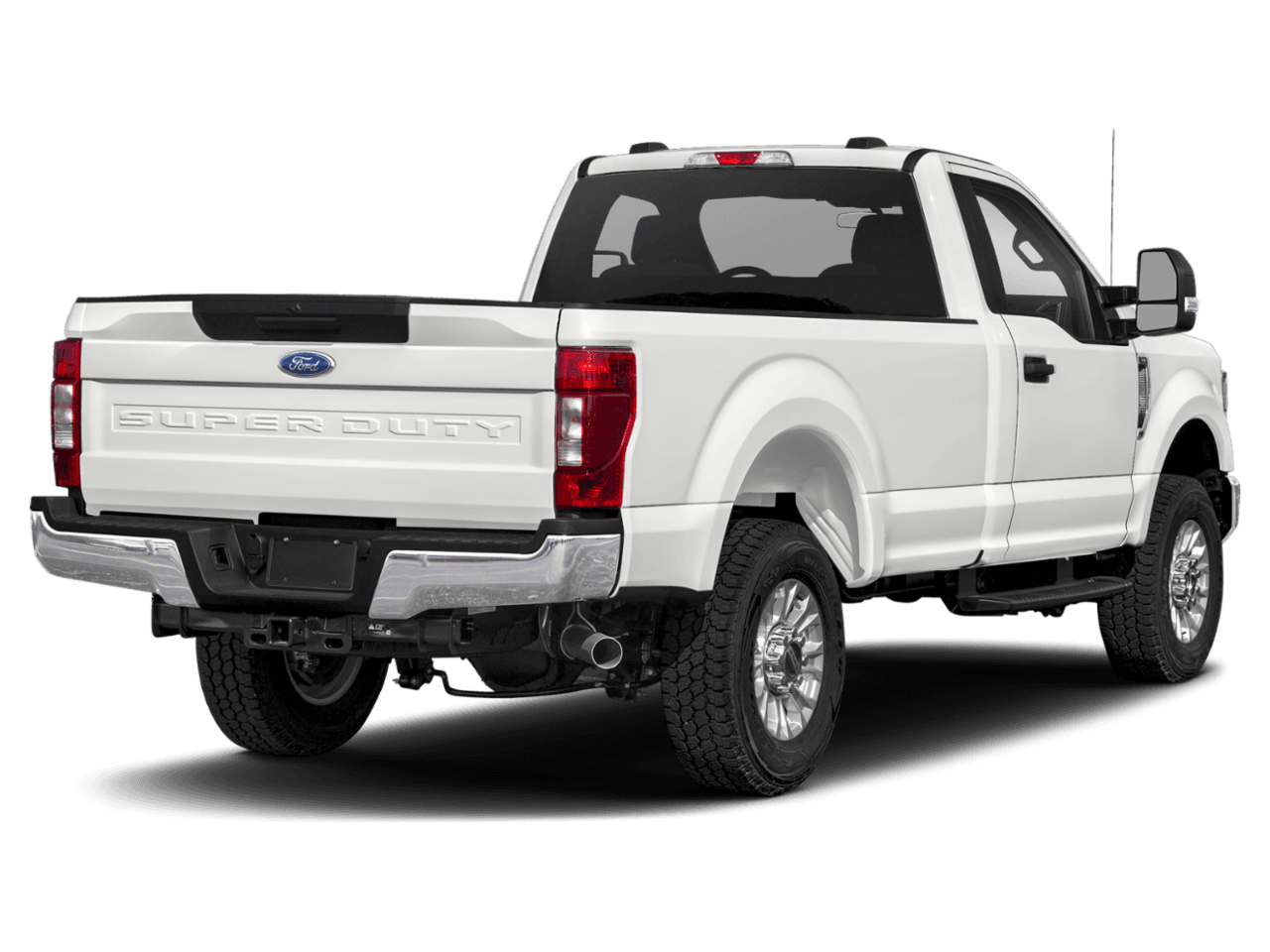 2021 Ford Super Duty F-350 DRW XLT 4WD Reg Cab 8' Box - Rear 3/4, facing to the right
