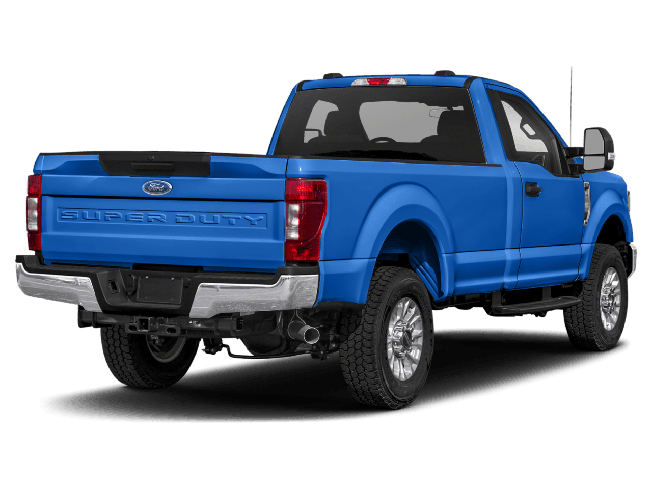 2021 Ford Super Duty F-350 DRW XLT 4WD Reg Cab 8' Box - Rear 3/4, facing to the right