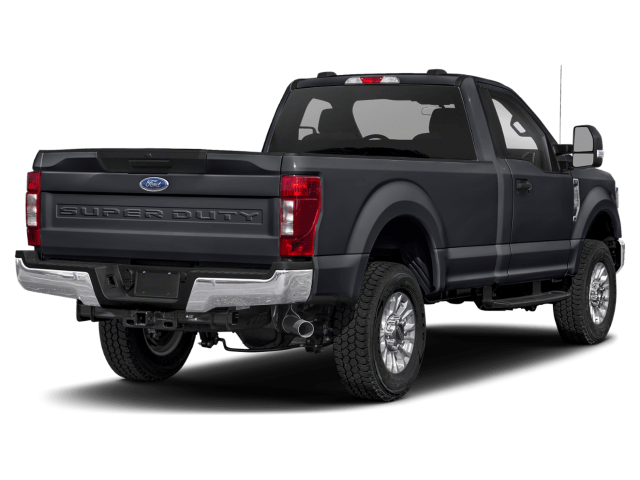 2021 Ford Super Duty F-350 DRW XLT 4WD Reg Cab 8' Box - Rear 3/4, facing to the right