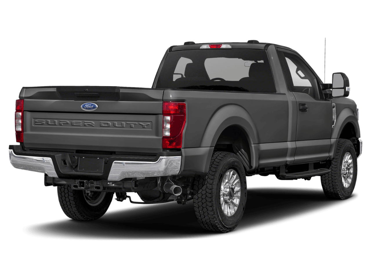 2021 Ford Super Duty F-350 DRW XLT 4WD Reg Cab 8' Box - Rear 3/4, facing to the right