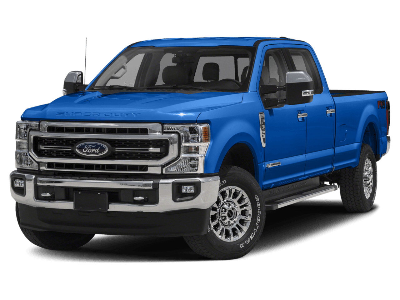 2021 Ford Super Duty F-350 DRW LARIAT 2WD Crew Cab 8' Box - Front 3/4, facing to the left