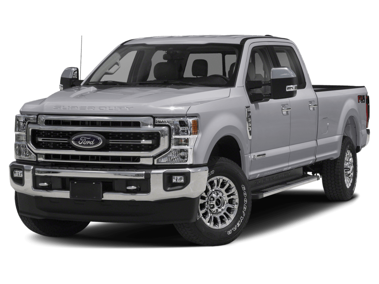 2021 Ford Super Duty F-350 DRW LARIAT 2WD Crew Cab 8' Box - Front 3/4, facing to the left