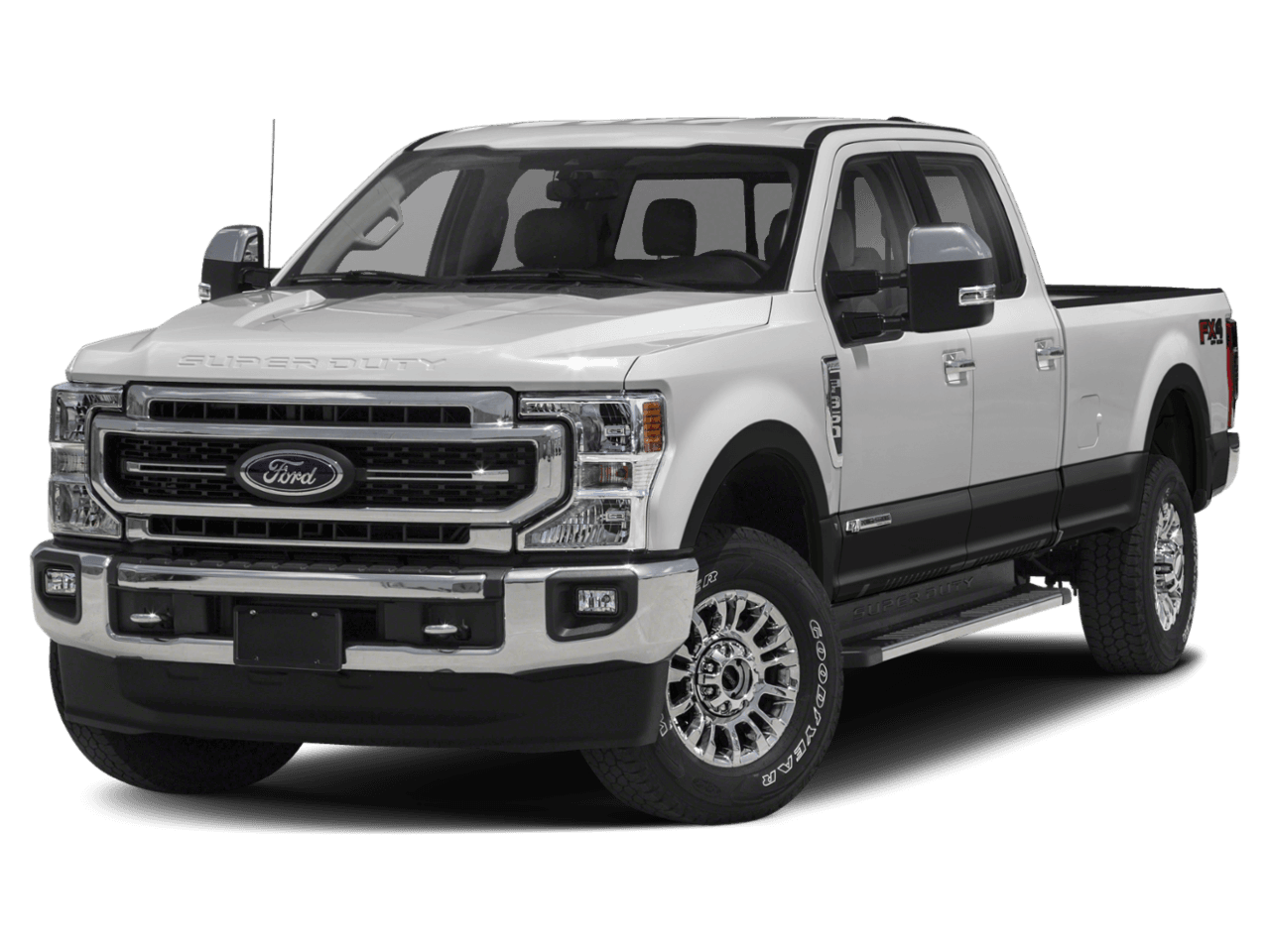 2021 Ford Super Duty F-350 DRW LARIAT 2WD Crew Cab 8' Box - Front 3/4, facing to the left