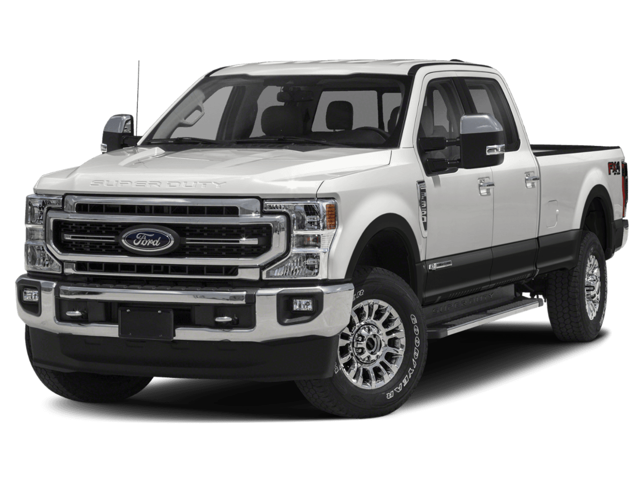 2021 Ford Super Duty F-350 DRW LARIAT 2WD Crew Cab 8' Box - Front 3/4, facing to the left