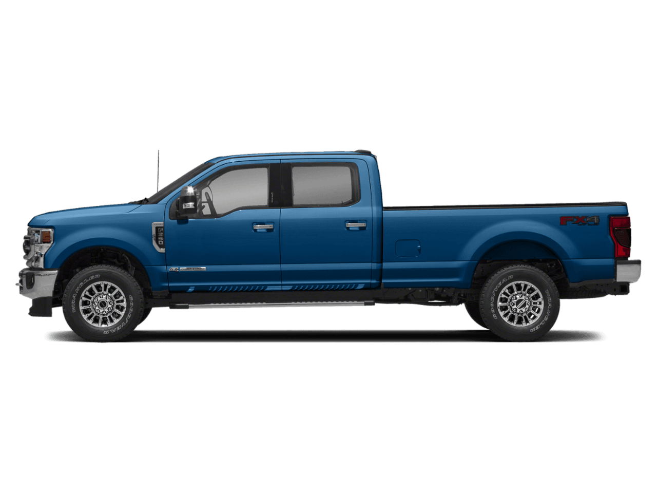 2021 Ford Super Duty F-350 DRW LARIAT 2WD Crew Cab 8' Box - Profile, facing to the left