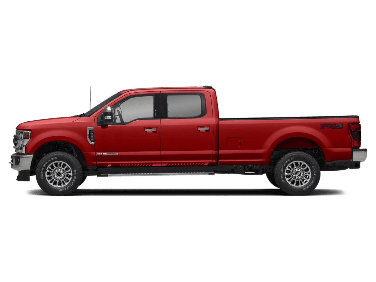 2021 Ford Super Duty F-350 DRW LARIAT 2WD Crew Cab 8' Box - Profile, facing to the left