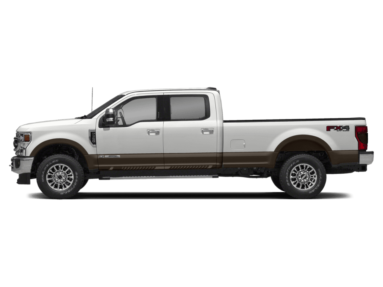 2021 Ford Super Duty F-350 DRW LARIAT 2WD Crew Cab 8' Box - Profile, facing to the left