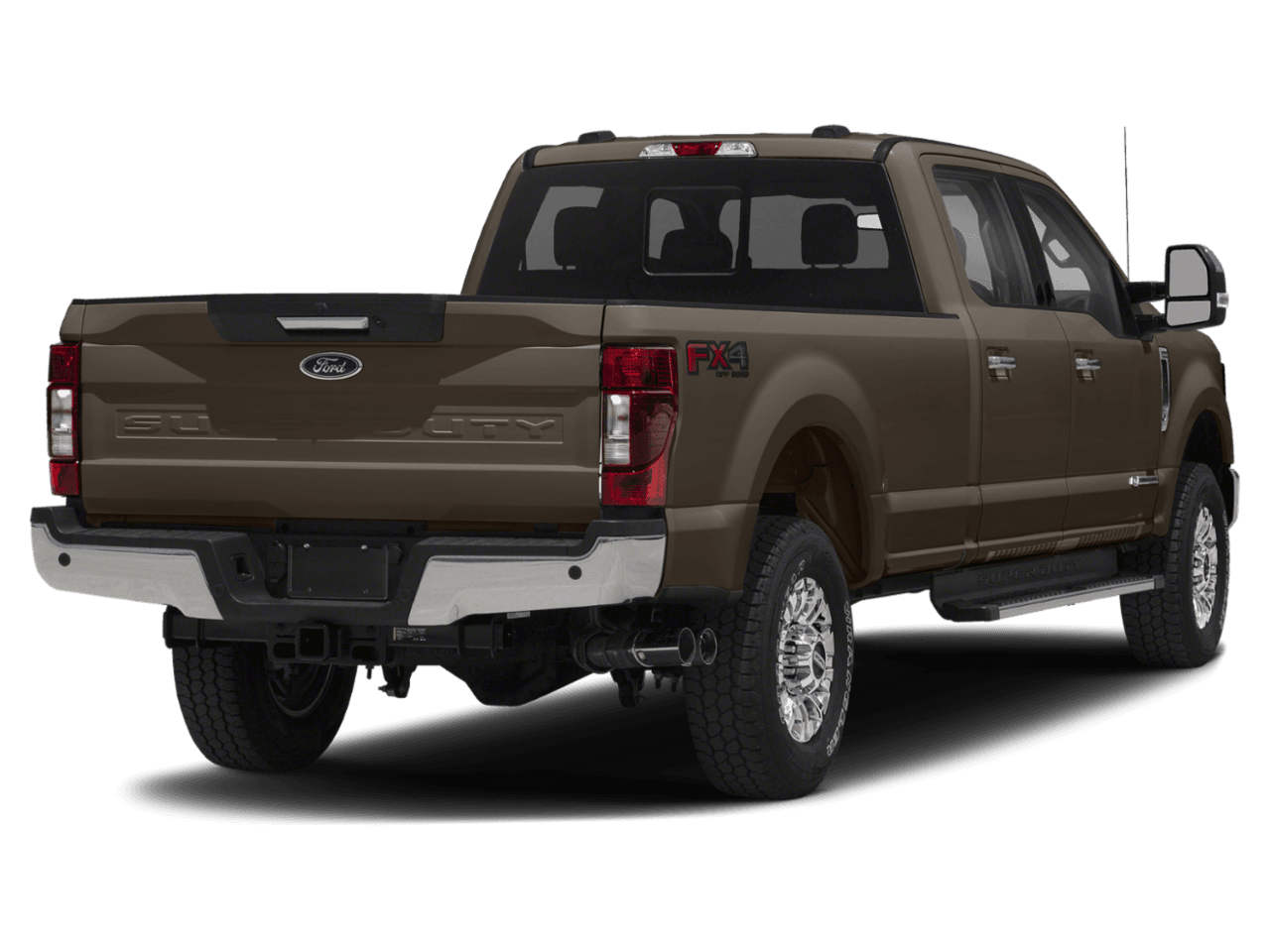 2021 Ford Super Duty F-350 DRW LARIAT 2WD Crew Cab 8' Box - Rear 3/4, facing to the right