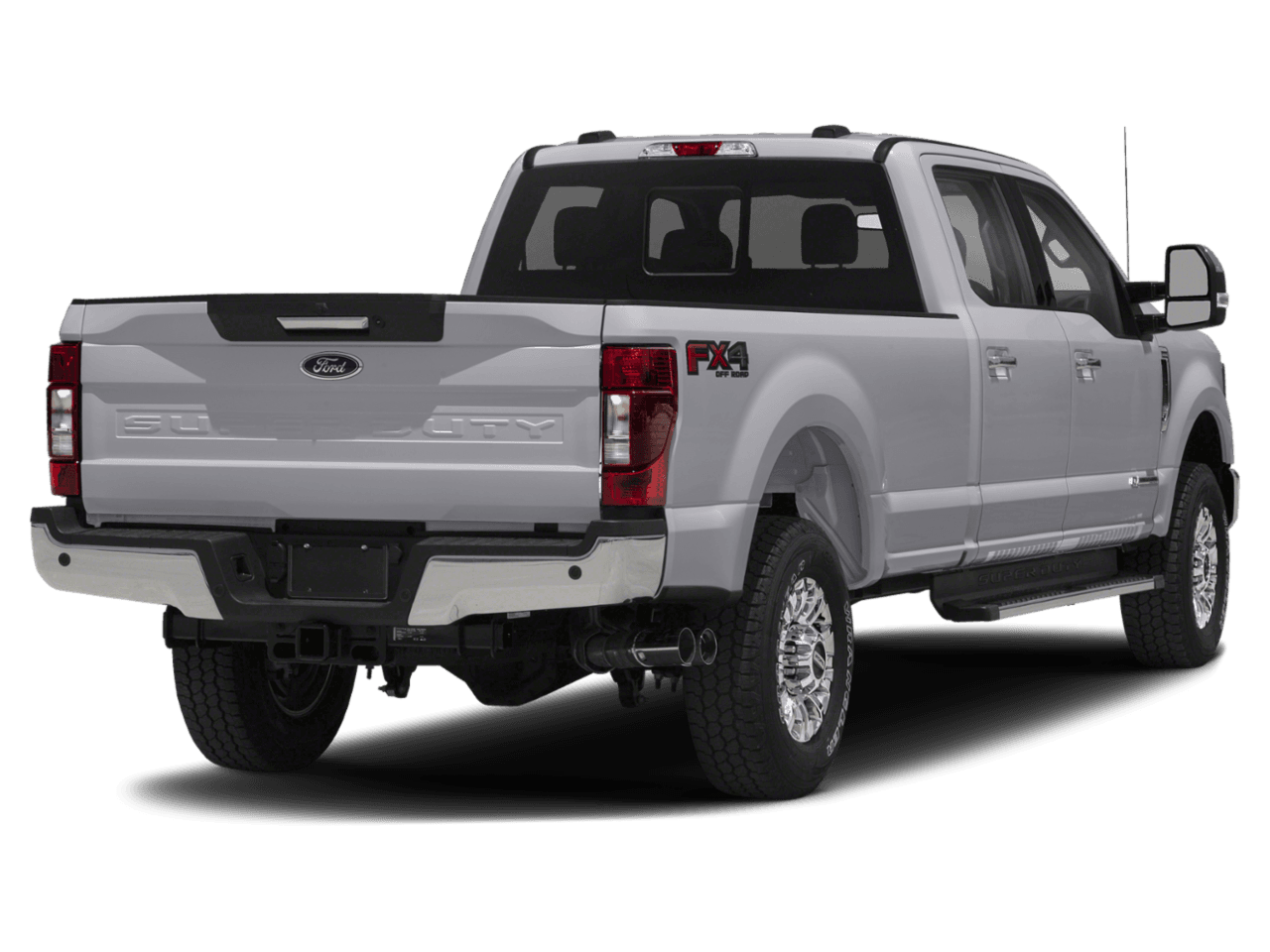 2021 Ford Super Duty F-350 DRW LARIAT 2WD Crew Cab 8' Box - Rear 3/4, facing to the right