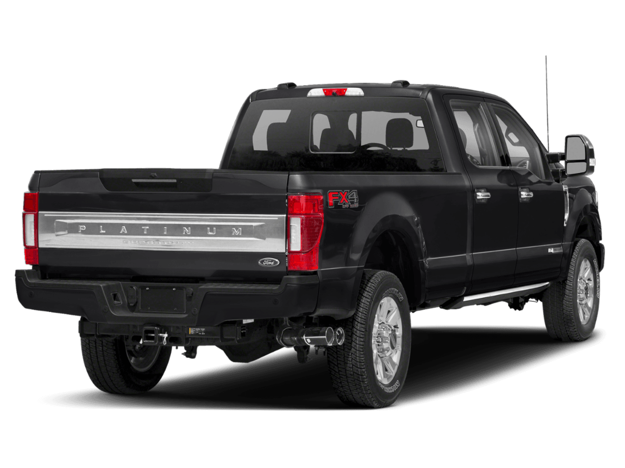 2021 Ford Super Duty F-350 DRW Platinum 2WD Crew Cab 8' Box - Rear 3/4, facing to the right
